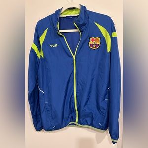 Official Football Club Barcelona Lightweight Wind Breaker Warmup Jacket Men’s S